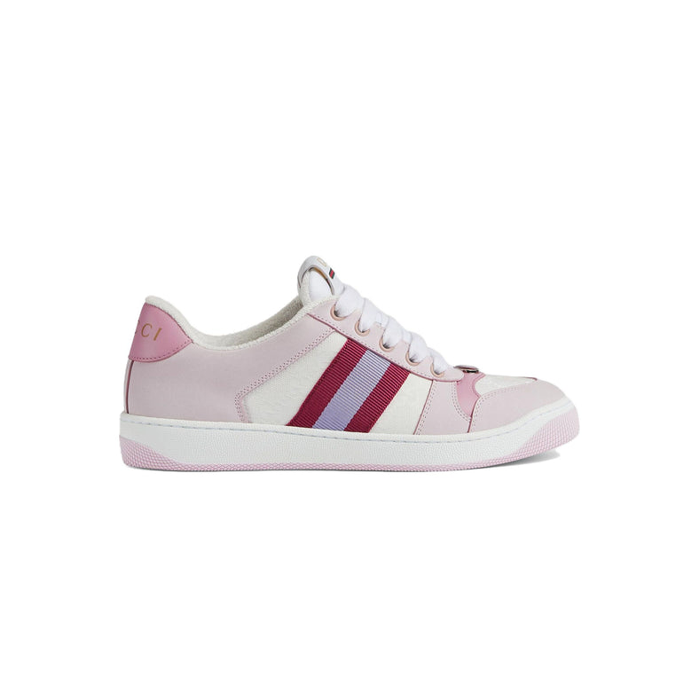 G*u*i screener low-top sneakers ''white pink'' 677423